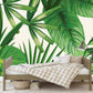 Banana leaves decor wallpaper Tropical wallpaper Leaf Removable wallpaper vinyl wallpaper modern wallpaper banana leaves print