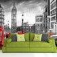 London wall mural London bus decal Big ben wall decal London big ben England london wall art vinyl wall murals mural peel and stick