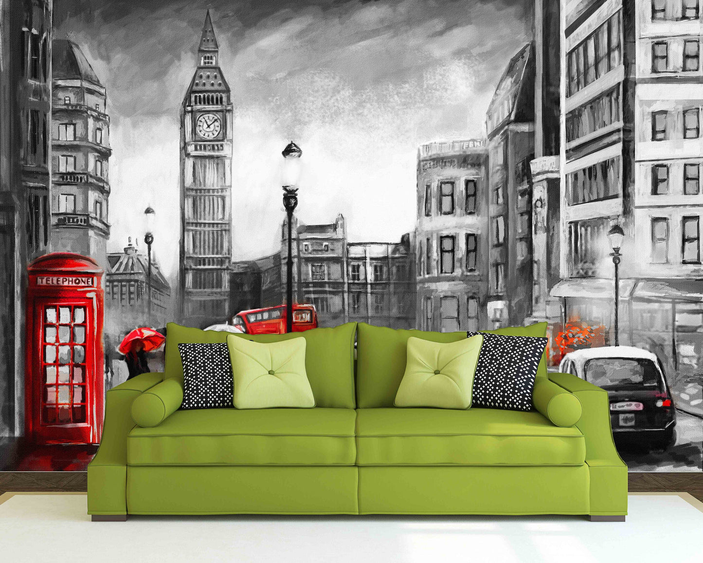 London wall mural London bus decal Big ben wall decal London big ben England london wall art vinyl wall murals mural peel and stick