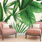 Banana leaves decor wallpaper Tropical wallpaper Leaf Removable wallpaper vinyl wallpaper modern wallpaper banana leaves print