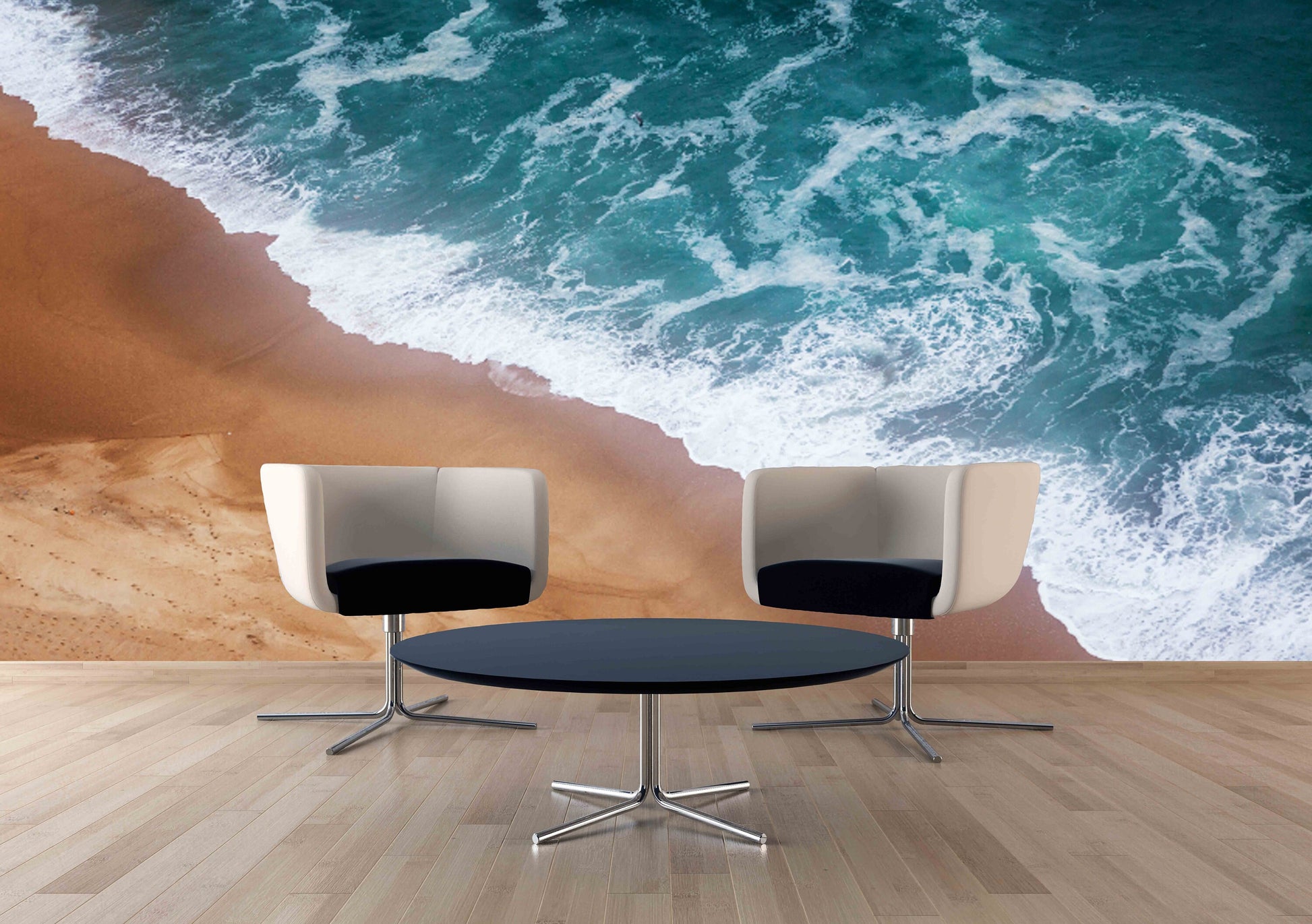 Wallpaper murals beach Modern wallpaper Removable wallpaper Textured wallpaper fabric vinyl wallpaper art deco wallpaper sea wallpaper