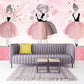 Nursery girl wallpaper Blush wallpaper Removable wallpaper Textured wallpaper nursery wallpaper vinyl wallpaper modern wallpaper wall print