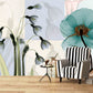 Flowers wallpaper Floral Peel and stick wallpaper Photo wallpaper Textured wallpaper adhesive wallpaper Botanical removable wallpaper