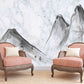 Smoky mountains wall art Marble wallpaper Abstract wallpaper Peel and stick wallpaper removable wallpaper Black and white wallpaper