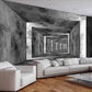 Gray 3d peel and stick art deco Abstract wallpaper Minimalist wall decor Modern wall mural living room bedroom removable wall covering