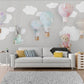 Nursery Cloud wallpaper Peel and stick mural Removable wallpaper Boy nursery decor wall print art Textured vinyl wallpaper wall decoration