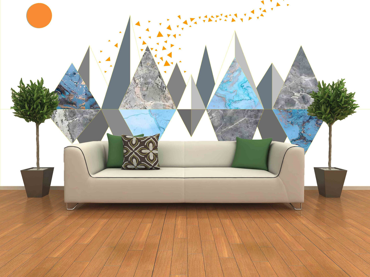 Geometric wallpaper Temporary wallpaper 3d wall mural Abstract wallpaper Peel and stick wallpaper Self adhesive mural removable wallpaper