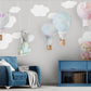 Nursery Cloud wallpaper Peel and stick mural Removable wallpaper Boy nursery decor wall print art Textured vinyl wallpaper wall decoration