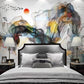 Abstract wallpaper Temporary wallpaper 3d wall mural Abstract wallpaper Peel and stick wallpaper Self adhesive mural removable wallpaper