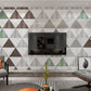 Geometric patterns wallpaper Art deco wallpaper Geometric wall decal Peel and stick Wall mural prints Home wall