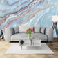Marble mural Light blue peel and stick wallpaper Adhesive wall murals Wall prints Home wall decor Room decor aesthetic teen girls