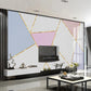 Peel and stick Geometric wallpaper Murals for girls Temporary wallpaper Abstract wallpaper Self adhesive mural Home wall decor