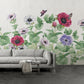 Flowers wall mural Floral Peel and stick Photo Textured adhesive wallpaper Botanical removable wallpaper wall covering