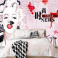 Marilyn Monroe wallpaper Peel and stick wall mural vintage Home wall decor Self adhesive mural Photo wallpapers bedroom wall decor