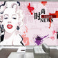 Marilyn Monroe wallpaper Peel and stick wall mural vintage Home wall decor Self adhesive mural Photo wallpapers bedroom wall decor