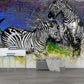 Zebra wallpaper Peel and stick adhesive temporary wall mural 3d wallpaper painting on canvas wall decoration Bedroom Living Room