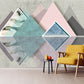 Geometric wallpaper Temporary wallpaper 3d wall mural Abstract wallpaper Peel and stick wallpaper Self adhesive mural removable wallpaper