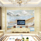 Abstract mountains wallpaper peel and stick wall mural, marble wallpaper, woodland wallpaper, kitchen bedroom living room wall decor