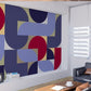 Art deco abstract geometric colorful photo wallpaper peel and stick scandinavian wall mural
