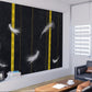 Modern feather wallpaper peel and stick wall mural, large wall decals murals, dark vinyl, canvas wallpaper