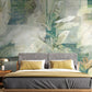 Tropical leaf wallpaper peel and stick wall mural, vinyl wallpaper, modern botanical wallpaper, banana leaf mural