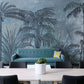 Palms wallpaper, tropical wallpaper peel and stick mural leaves, vinyl wallpaper, modern wallpaper