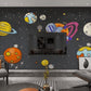 Boy nursery wallpaper peel and stick, space wallpaper, removable wallpaper, vinyl wallpaper modern wallpaper wall print art