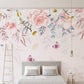 Floral wallpaper flower wall mural, rose wallpaper butterfly wallpaper peel and stick vinyl wall decals daisy wallpaper botanical wallpaper