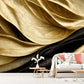 Extra large 3d wallpaper, abstract self adhesive wall mural, gold black peel and stick wallpaper, luxury accentual bedroom photo wallpaper